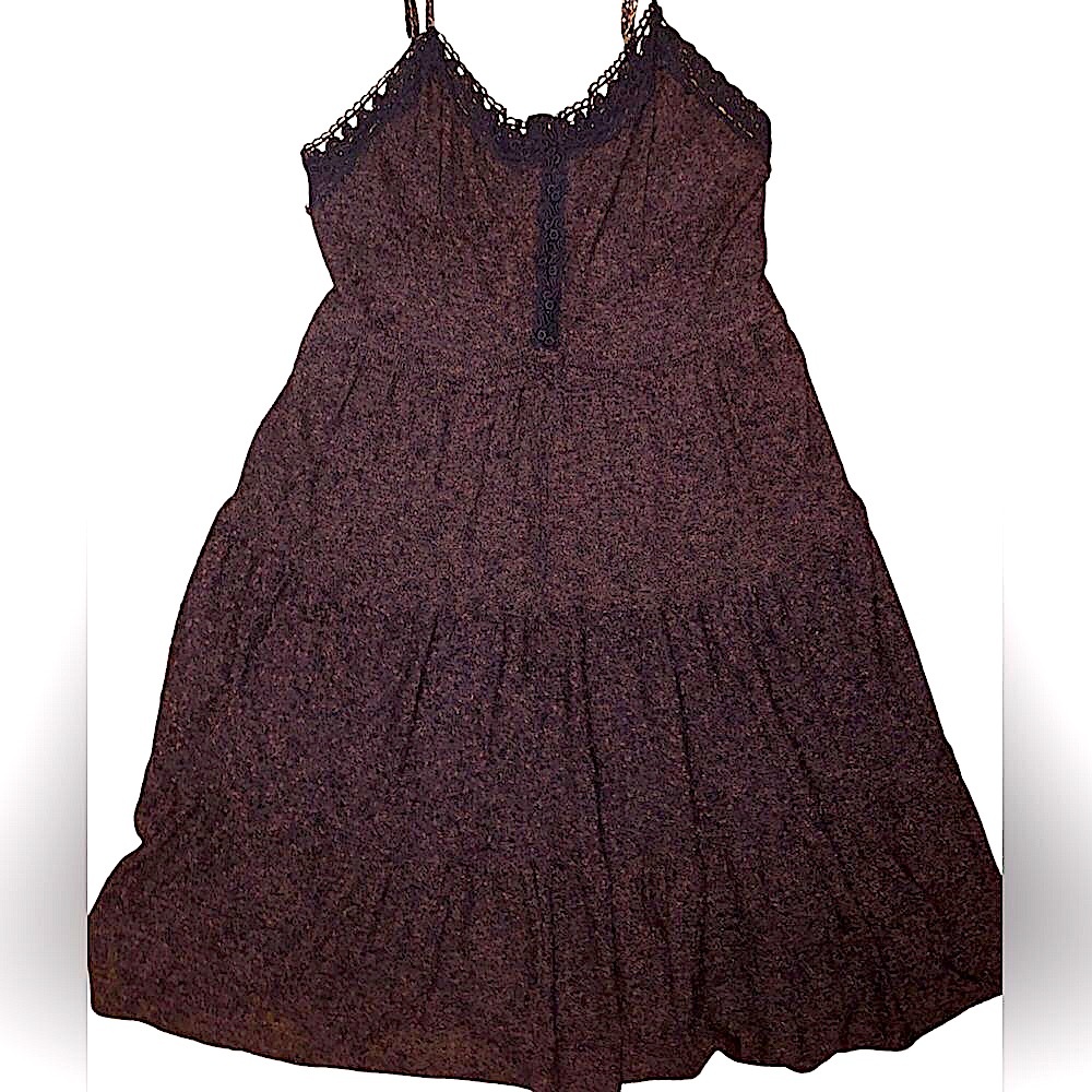 Free People Brown Tiered Ruffled Sundress